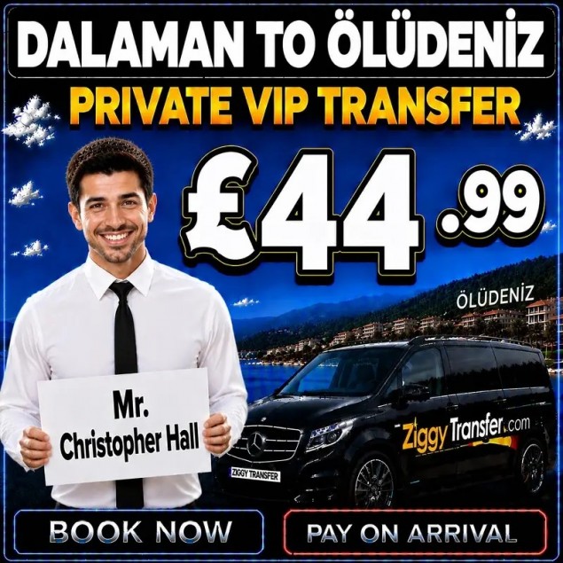 Dalaman Airport to Ölüdeniz private transfer